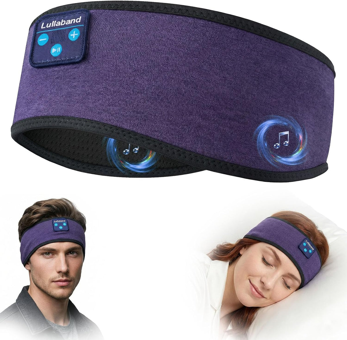 Lullaband Headband Headphones for Sleeping Bluetooth 5.4 Sleep Headphones
