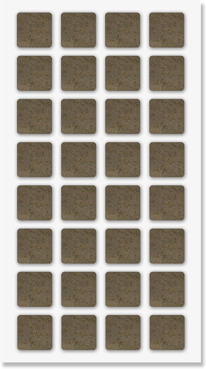 Furniture Felt Pads Brown 144 Pcs Strong Self Adhesive Protectors for Hardwood Floors Laminate Flooring Furniture Feet Chair Legs Table Cabinet Couch Non Scratch Peel Stick Felt Pad Set for All Floors