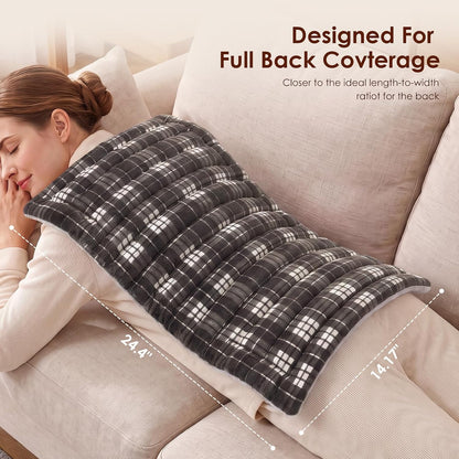 Microwave Heating Pad for Pain Relief, 8 x 18 Grey