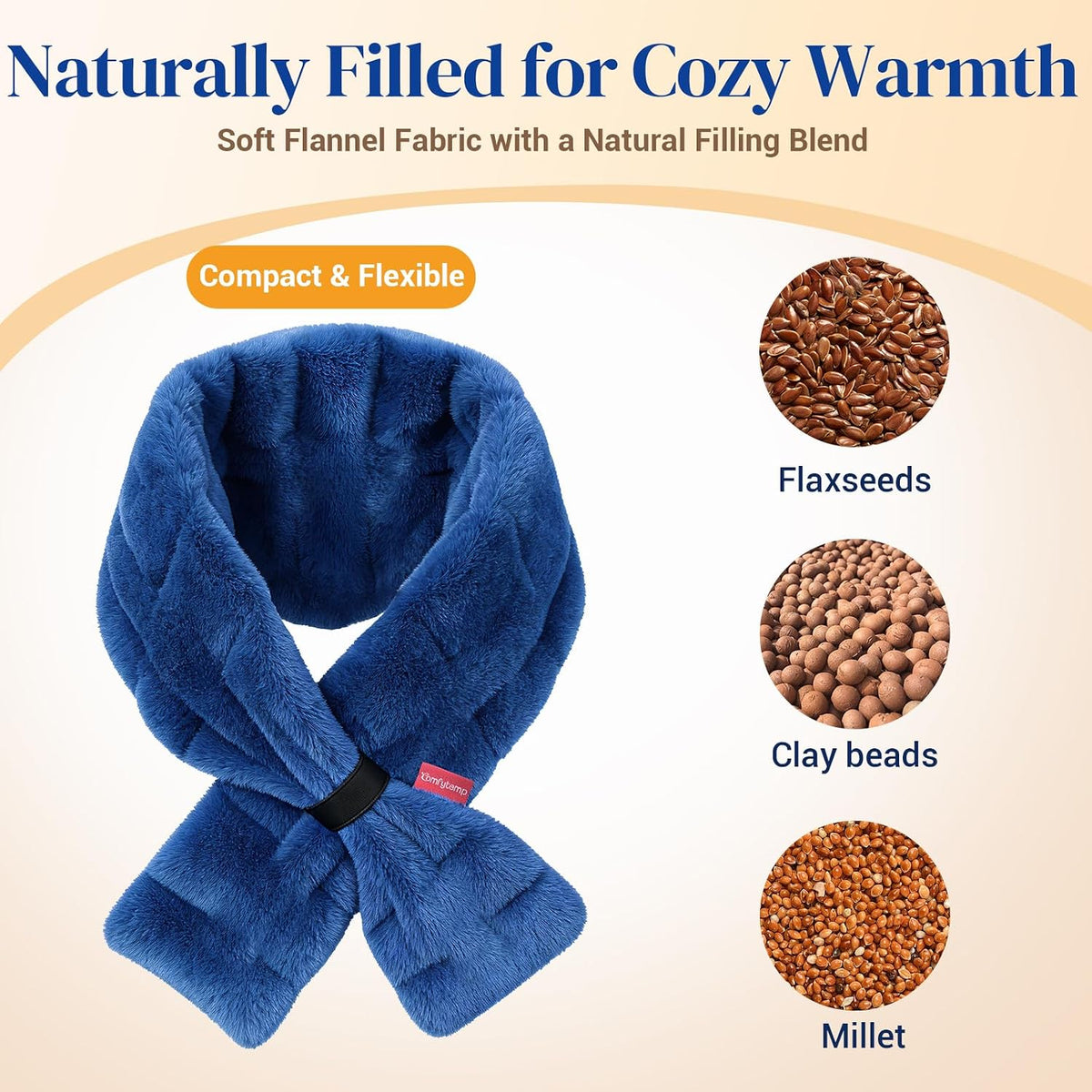 Comfytemp Microwave Heating Pad for Neck Pain Relief, Moist Therapy, 33"x4"