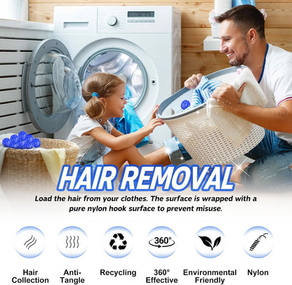 Pet Hair Remover for Laundry, Reusable Dog & Cat Hair Remover Tool, Effectively Removes Pet Hair, Lint and Dander from Bedding and Clothing, Suitable for Washing Machines, Dryers -12PCS
