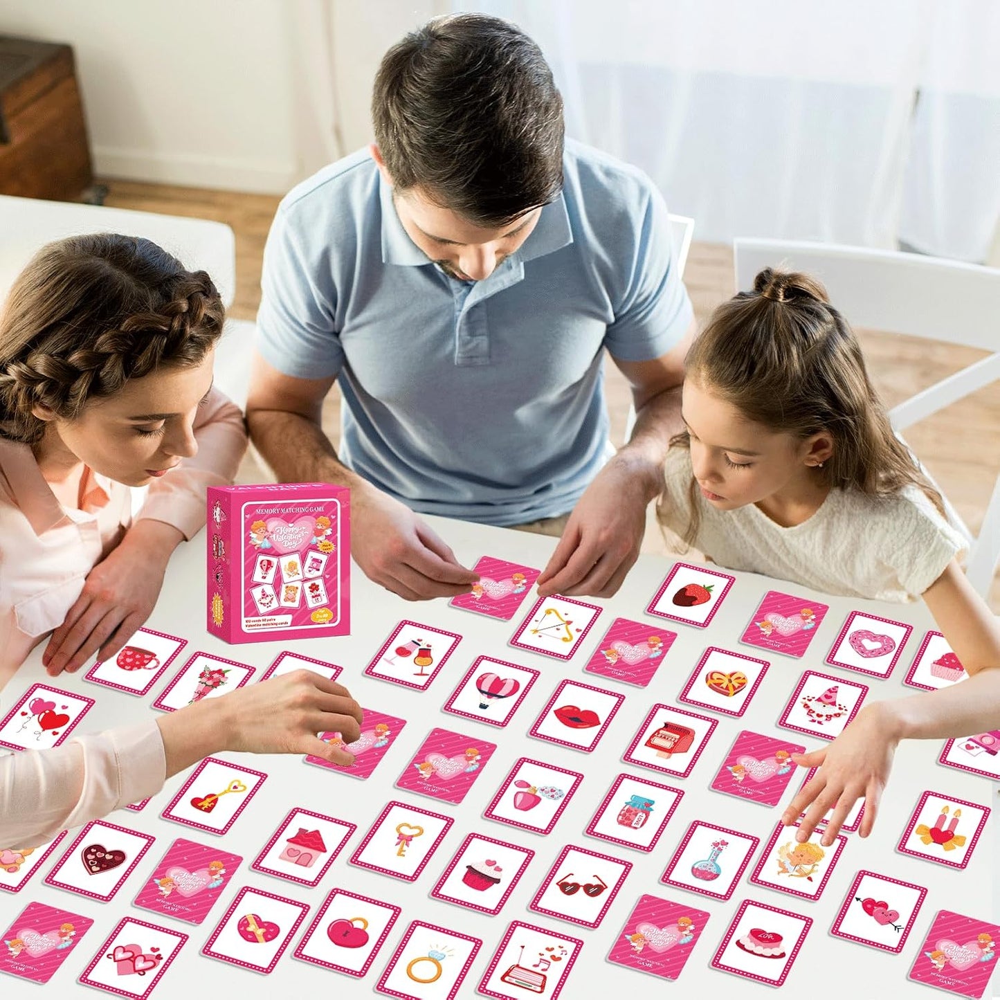gisgfim 100 PCS Memory Matching Game Famous Paintings Concentration Memory Card for Adults Learning Educational Game A Fun & Fast Artworks Theme Matching Games