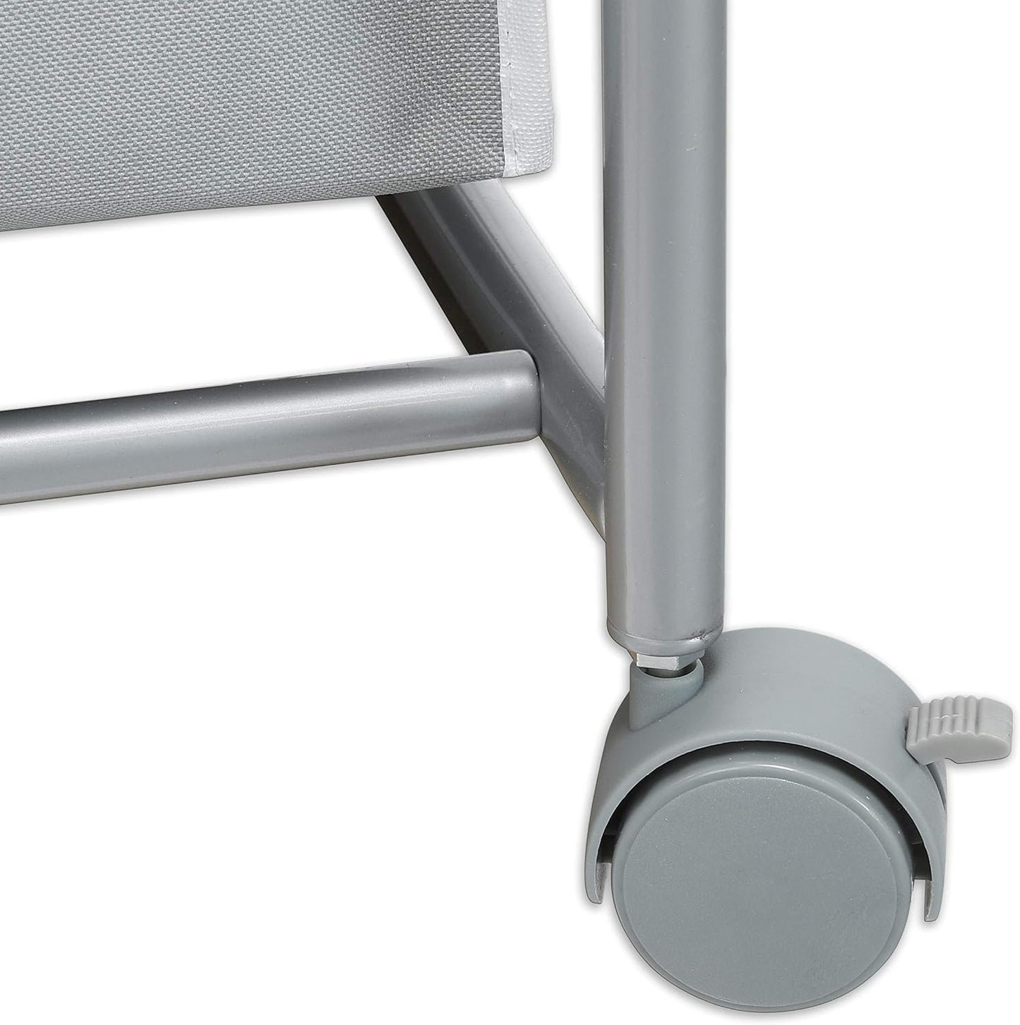 Simple Houseware 2-Bag Heavy Duty Laundry Sorter Rolling Cart, Dark Grey | Removable Bags and Lockable Wheels for Laundry Room Organization