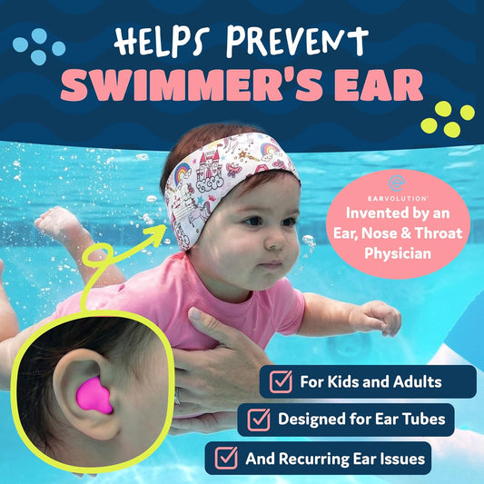 Earvolution Floating Putty Buddies Swim Earplugs, Moldable, 3 Pair Pack