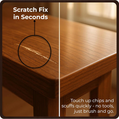 Light Brown Wood Stain Repair Kit, Brush-On Touch-Up Stain Bottles, Golden Oak, Early America, Cherry, Red Oak, Interior and Exterior Wood, 4 fl oz Total by spot.