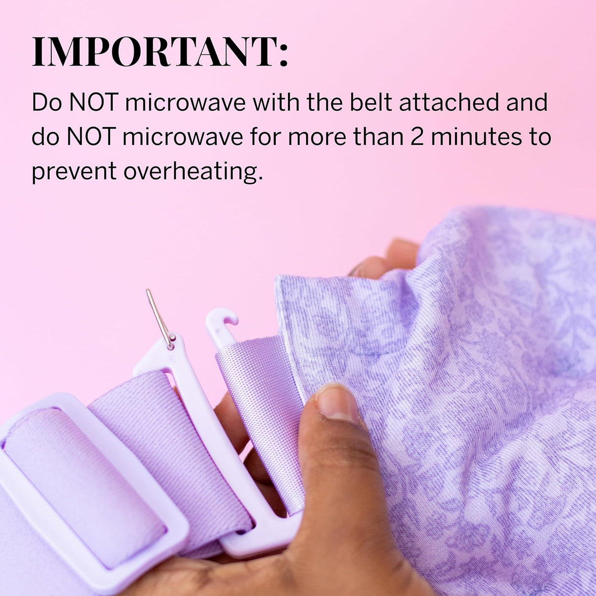 Pixie Microwavable Heating Pad for Period Cramps - Flaxseed & Lavender Weighted Wearable Hot & Cold Reusable TheraPad™ Waist Belt for Menstrual Cramp Pain Relief, Lower Back, Stomach & Feminine Care