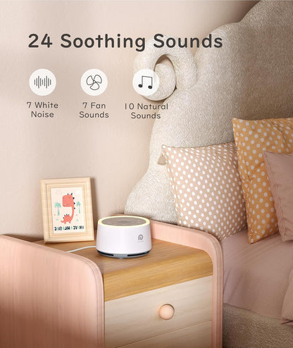 Dreamegg White Noise Machine for Adults - 10W Powerful Sound Machine with 29 Soothing Sounds, Noise Masking for Snoring, Traffic & Office Privacy, Ideal for Home, Travel & Deep Sleep