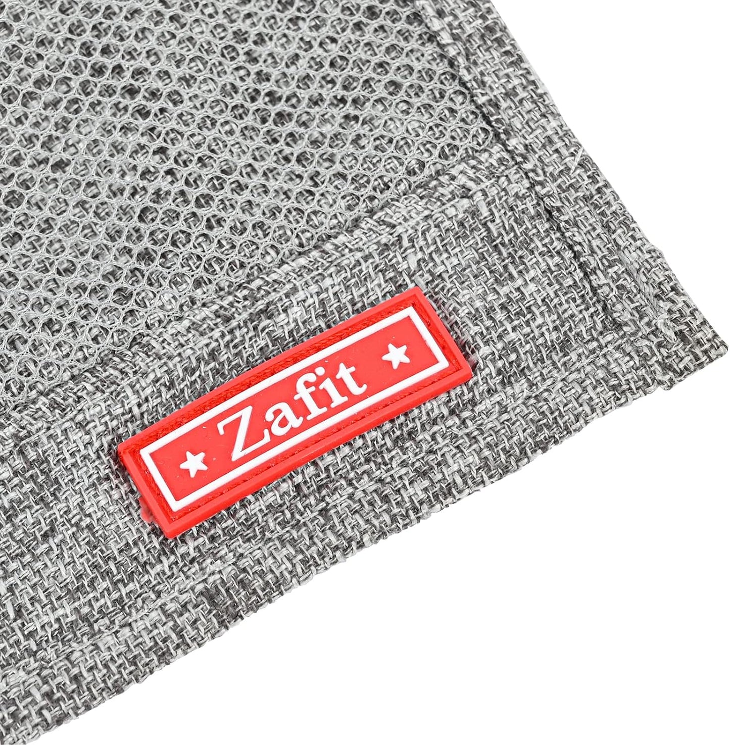 Zafit Linen Bedside Caddy, Bedside Storage Organizer for Hospital Beds, College Dorm Rooms or Baby Bed (4 Pockets-Black)