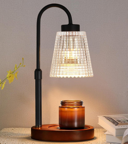 Candle Warmer Lamp with Timer and Dimmer,Electric Gold Light Gifts for Women Melt Wax Warmer Lamp with 2 Bulbs for Candle Jars House Warming New Home Decor Bedroom