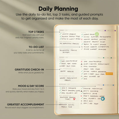 Dated, 2026 Planner, 5.8” x 8.3” - The #1 Productivity Planner to Achieve Your 2026 Goals - Planner 2026-2027 by PRODUCTIVITY STORE (A5, GREY)