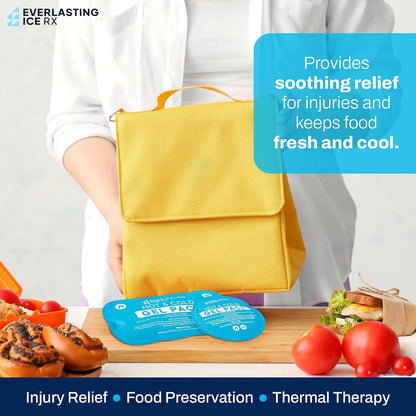 Reusable Hot and Cold Gel Ice Packs for Injuries, 7 Pack Variety Set