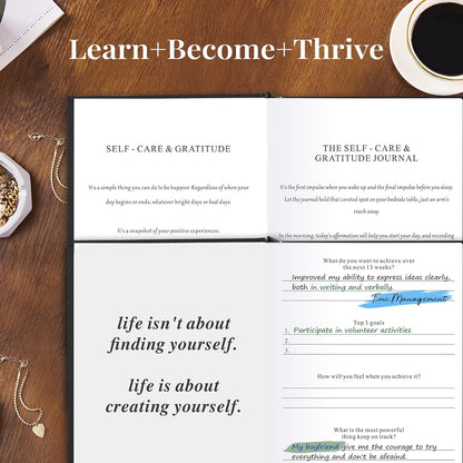 Self Care Guided Journal for Women，Gratitude Journal & ADHD Planner A5Beige | ADHD Planner, Mental Health & Anxiety Guided Journal for Women, Better Everyday