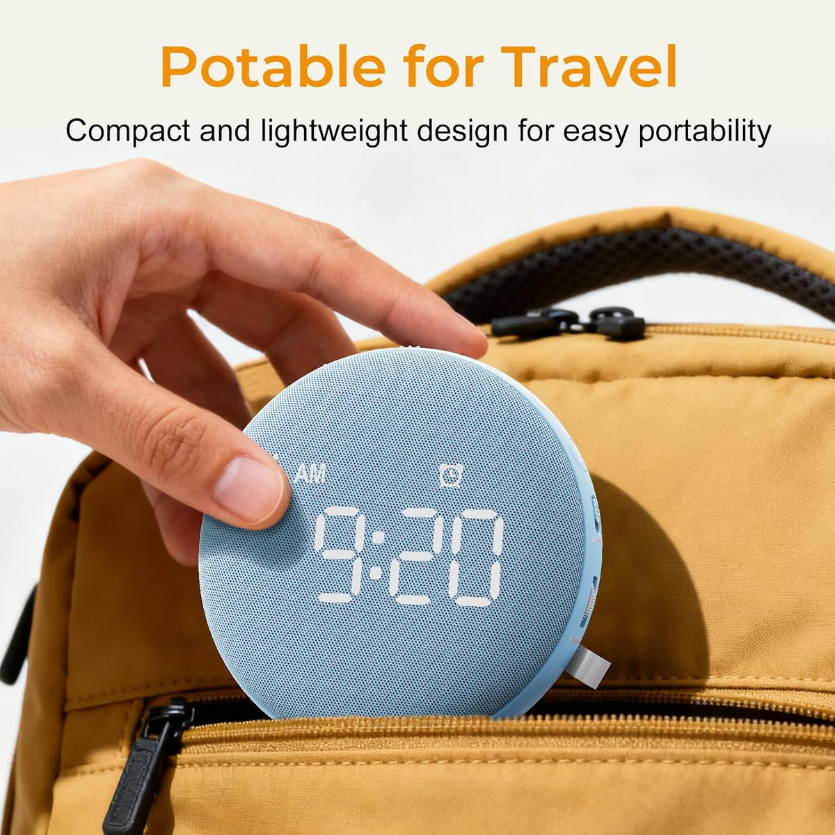 Gianna Loud Alarm Clock with Bed Shaker for Deep Sleepers and Everyday Use