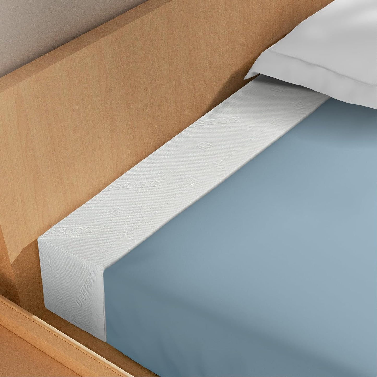 DEEPSHARK Mattress Gap Filler, Bed Gap Filler for Twin,Mattress Extension for Headboard Seams, Bed Space Cracks White(39"×4"×6", Twin/XL)