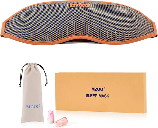 MZOO Pro Breathable Blackout Sleep Mask, Gift for Women Men