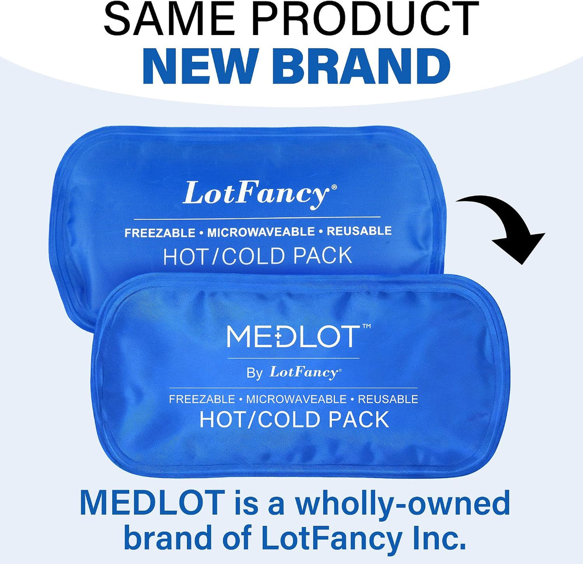 LotFancy Gel Ice Packs, 2pc Reusable Hot Cold Pack for Therapy, Heating Cooling Gel Pad, Pain Relief for Face, Head, TMJ, Wisdom Teeth, Oral Facial Surgery, Sport Injuries, Migraine, Muscle Joint