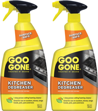 Goo Gone Kitchen Degreaser - Removes Kitchen Grease, Grime and Baked-on Food - 28 Fl. Oz.