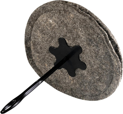 Plug for 5-6 Inch Round Chimney Flue - Fireplace Draft Stopper | 100% Herdwick Wool, Reusable, Balloon Alternative, Works Without Damper, Wood Stove Compatible, Made in England,