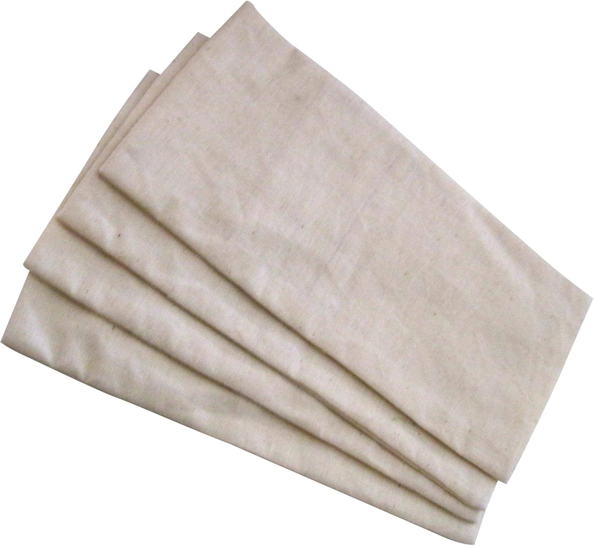 Eye Pillow Cover Pack of (4) - 4.5 x 9 - Soft Cotton Washable - fits Most Eye Pillows - Yoga Massage Meditation spa - USA Made - Bulk - Beige Natural