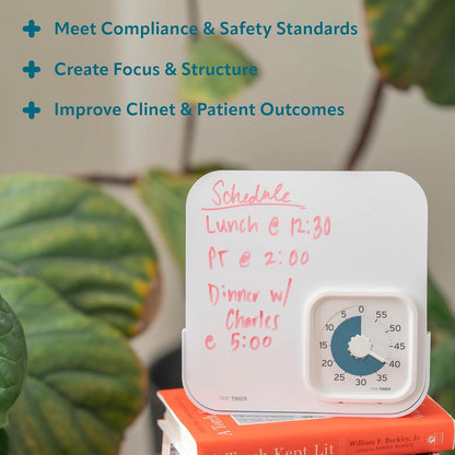 Time Timer® Personal 60-Minute Visual Countdown Timer – Large Numbers, Easy-Turn Knob, Adjustable Alert for Focus, Routines & Daily Time Management