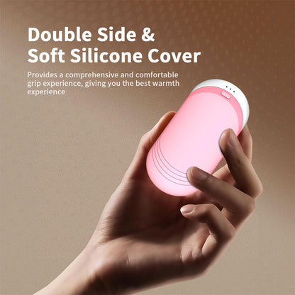 Hand Warmers Rechargeable [Equipped with Heat-conducting Silicone][Double-Sided Heating] [Shockproof] Suitable Skiing for Golf Hunting Hiking Outdoor Camping