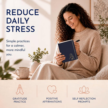Premium Gratitude Journal for Men – 6 Month Guided Daily Prompts, Habit Tracker – Hardcover, 249 Pages, Lay Flat, 100gsm Paper – Mens Mindfulness Gifts, Mental Health, Self Mastery, Gift Boxed