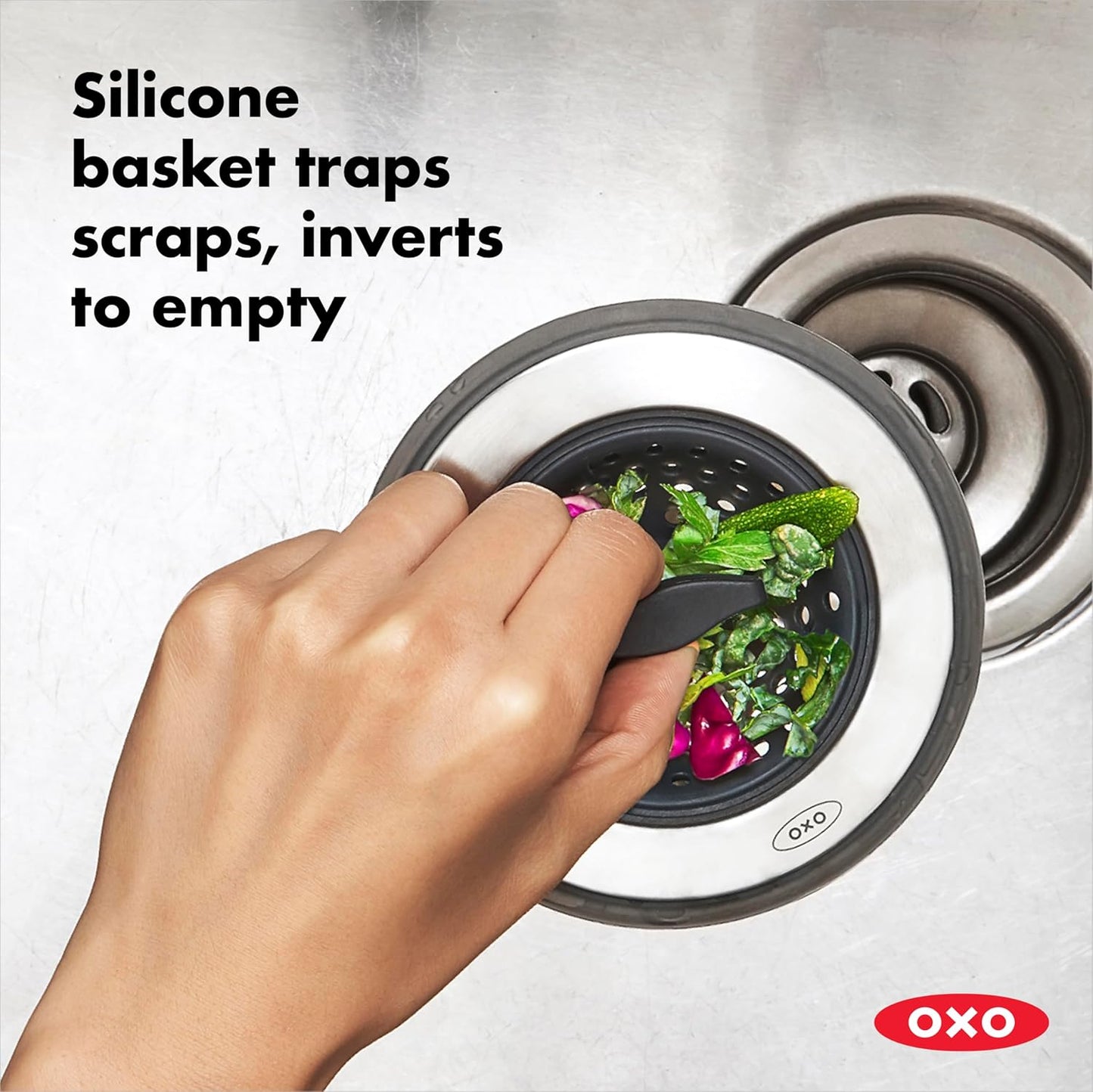 OXO Good Grips 2-in-1 Sink Strainer Stopper, Kitchen Sink Stopper | OXO Good Grips 2-in-1 Sink Strainer Stopper, Kitchen Sink Stopper