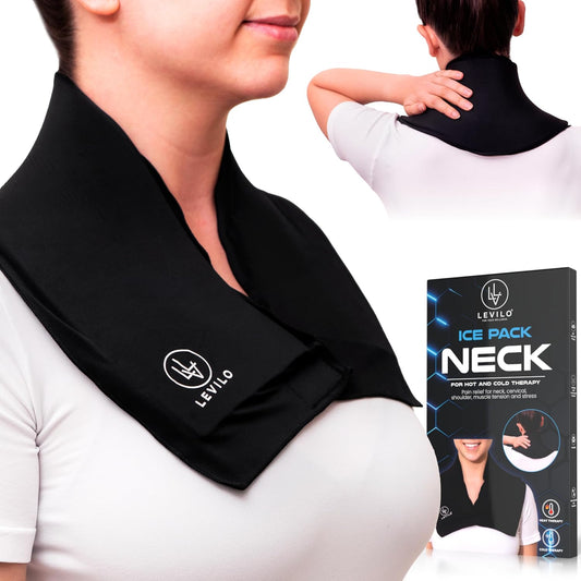 LEVILO Ice Pack for Neck and Shoulders – Hot & Cold Therapy – Neck Ice Pack