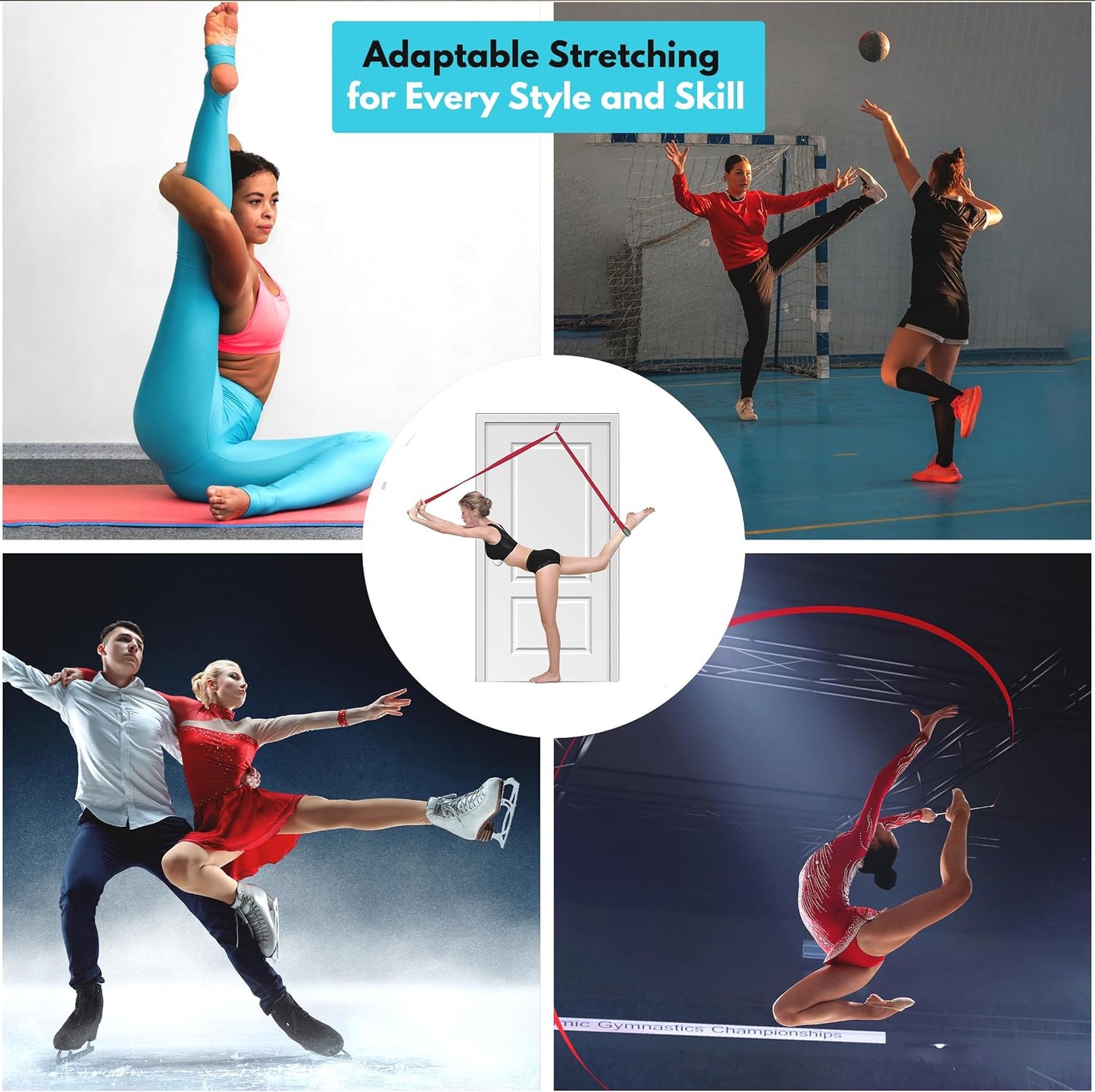 Artan Balance Stretching Straps for Flexibility, Balance, and Leg Stretching – Multiple Styles for Yoga, Ballet, Dance, Gymnastics & Physical Therapy