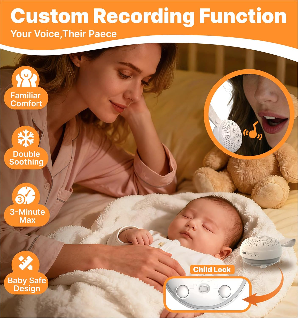 White Noise Machine, Sleep Therapy for Baby, Kids & Adults