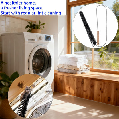 47.24 inch Extra Long Dryer Lint Brush, Flexible Dryer Vent Cleaner Brush | for Deep Cleaning of Lint Trap, Refrigerator Coils, Dust and Pet Hair – for Fire Risk Reduction & Better Efficiency, 1PCS