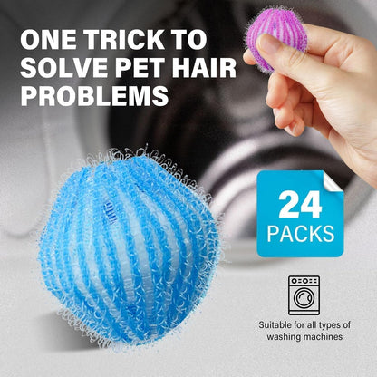 Pet Hair Remover for Laundry, Cat Dog Fur Lint Catcher,12 PCS | Reusable Washing Machine Fur Catcher for Dog and Cat Hair, Lint Lint Remover for Clothes & Bedding, Gentle on Fabrics
