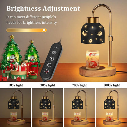 Candle Warmer Lamp with Timer Dimmer, Height & Brightness Adjustable