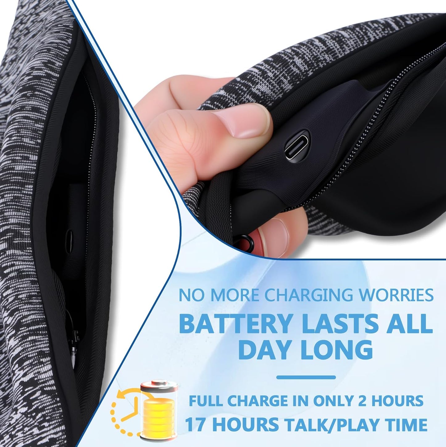 Bluetooth Sleeping Headphones, Bluetooth 5.4 Sleep Mask, Ultra-Thin Stereo Speakers, Fully Enclosed Pressure-Relieving Design, The Best Gift