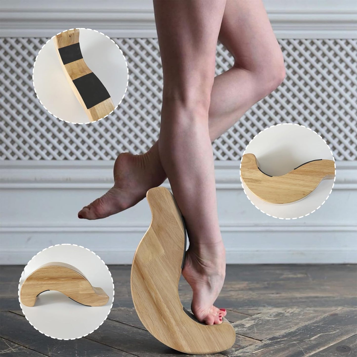 Arch Stretcher for Ballet Dancers - Dance Gymnastics Foot Naked Warm Up, Dance Exerciser, Enhance Your Arches with This Wooden Arch Stretcher…