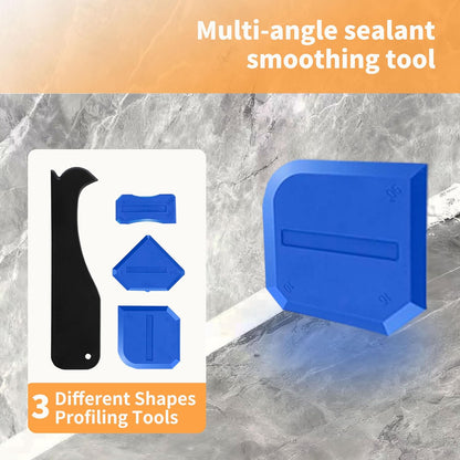 Caulking Tool Kit with Caulk Remover & Putty Knife Scraper | Multifunctional Caulking Tool Set with Caulk Remover, Professional Putty Knife Scraper for Smooth, Clean Sealant Joint