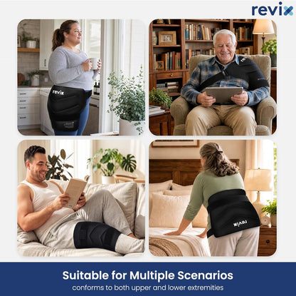 REVIX Extra Large Hip Ice Pack Wrap After Surgery, Cold Packs for Hip