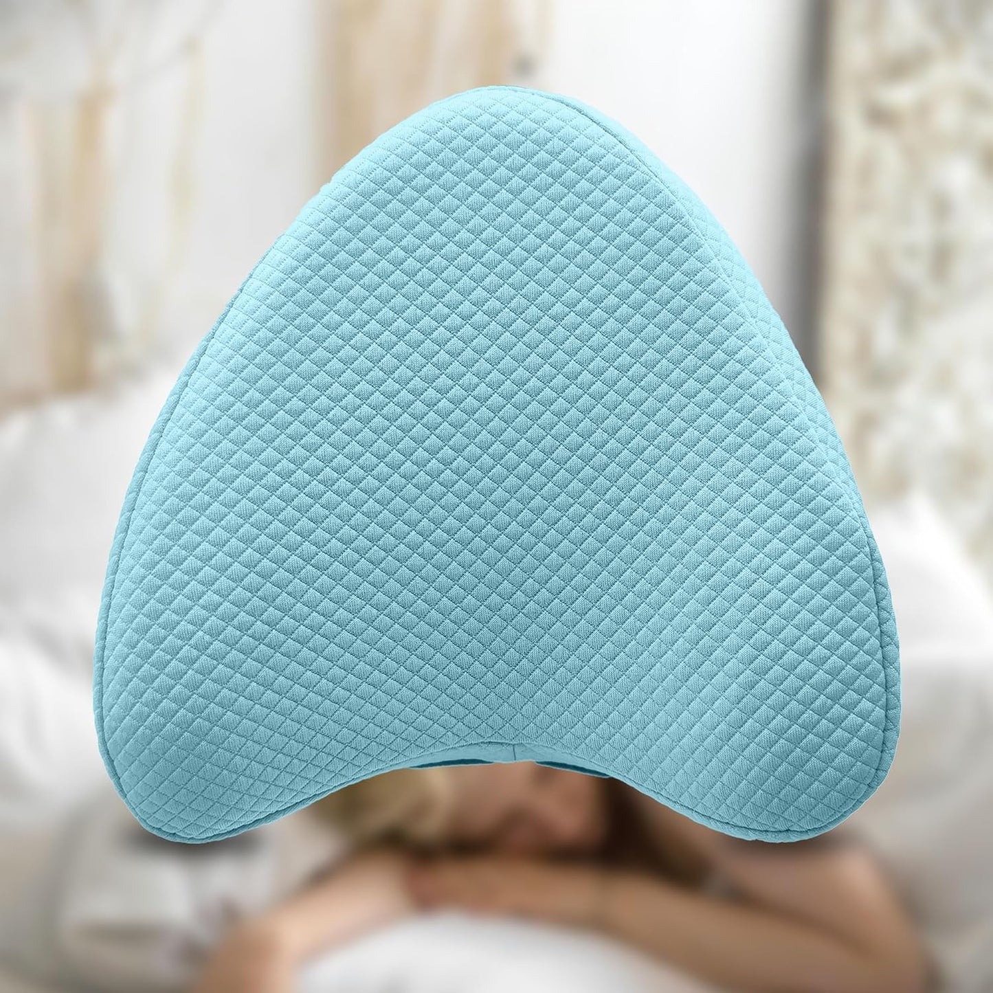 xcivi Soft Pillowcase for Contour Memory Foam Side Sleeper Support Pillow | Pillowcase for Knee Pillow, Reusable & Washable Pillow Cover, Anti-stain Sweat Protective Layer, Extend Pillow Service Life