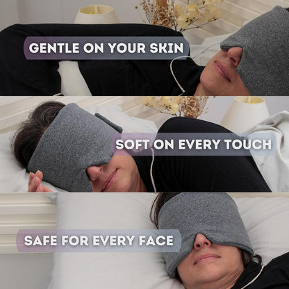 Sleep Mask for Men Women, 100% Light Blocking, Comfortable Adjustable for All Head Sizes, Breathable Eye Mask, Ideal Blackout Sleep Mask for Side Sleepers, Travel, Airplane, Nap, Shift Work