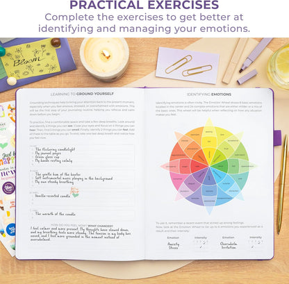 Clever Fox Mental Health & Anxiety Journal CBT Prompts 5.8x8.3 Lavender