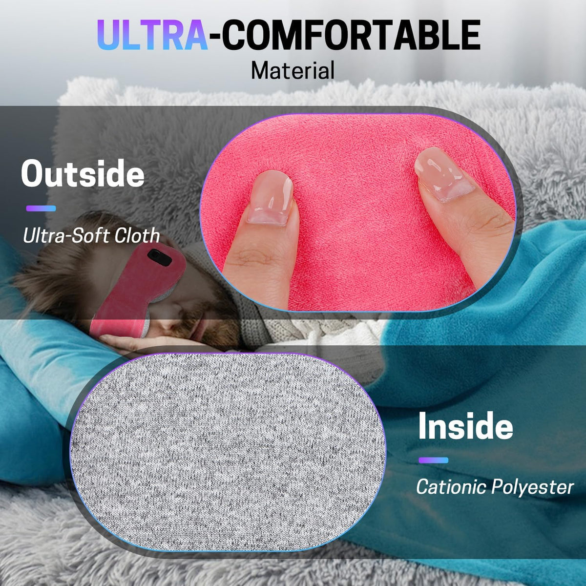 Aurya Heated Eye Mask for Dry Eyes, Cordless Warm Eye Mask, Relief Eye Irritated & Strained, Heated Mask for Blepharitis, Styes, Eye Relief, 8.85×3.35 in