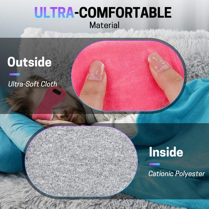 Aurya Heated Eye Mask for Dry Eyes, Cordless Warm Eye Mask, Relief Eye Irritated & Strained, Heated Mask for Blepharitis, Styes, Eye Relief, 8.85×3.35 in