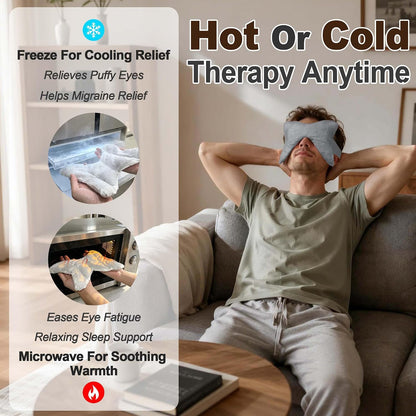 SPRING SEAON Microwavable Sinus Mask,Warm Cold Compress Eye Mask