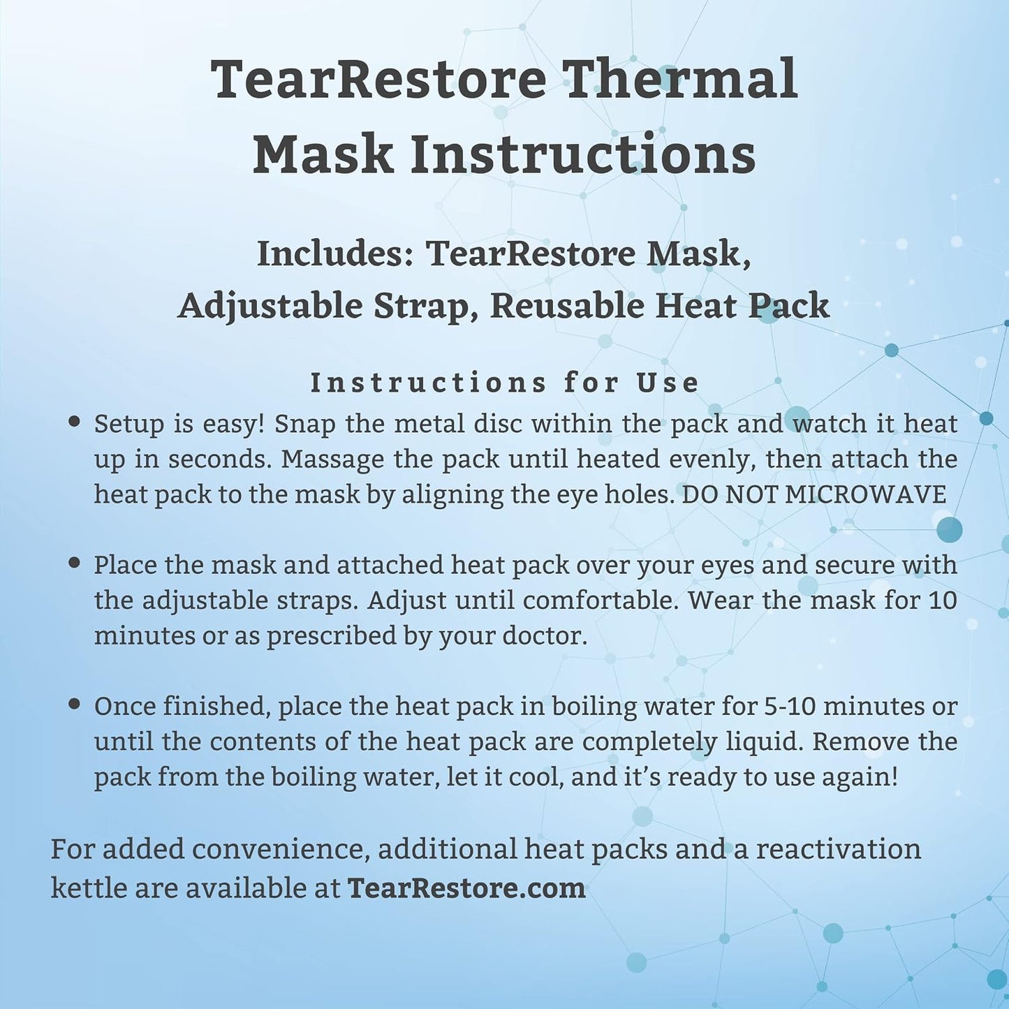 Reusable Open Eye Heated Mask Compress for Dry Eyes and Styes