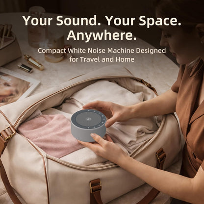 Kipcush White Noise Machine for Baby & Adults, 30 Soothing Sounds, Sleep Sound Machine with 8 Color Night Light, Memory Function, White Noise for Sleeping, Nursery, Office, Travel & Relaxation