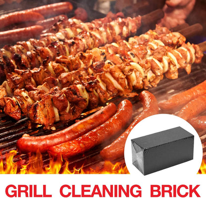 Irenare 10 Pieces Commercial Grill Cleaning Brick Pumice Stone Bulk,Black | Heavy Duty Reusable Blocks, For Restaurant Griddles Flat Tops, Cleans BBQ Grates Outdoor Grills, Removes Tough Grease