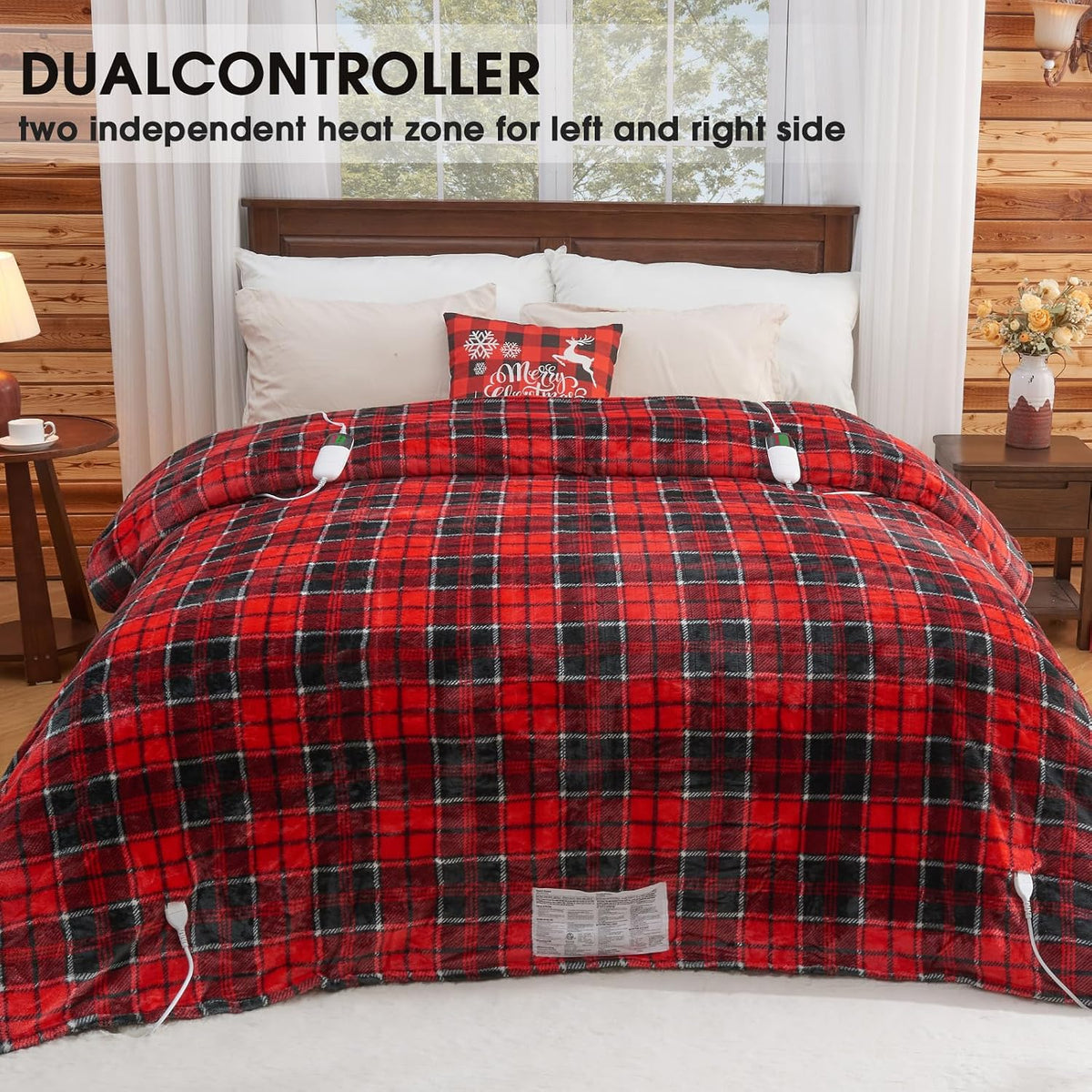 Heated Blanket Electric Throw 50X60 Heating Blanket with 10 Heating Levels 8 Hours Auto Off, Blue Plaid Sherpa Blankets Winter Warmer, Home Decor for Couch Bed Office,Gifts for Mom, Women,Washable