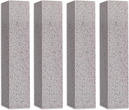 4 Pack Pumice Stone for Toilet Bowl Cleaning, Pumice Stone for Cleaning | Pumice Scouring Stick Removes Limescale, Hard Water Stains & Rust from Toilets, Tubs, Grills, Pools and More