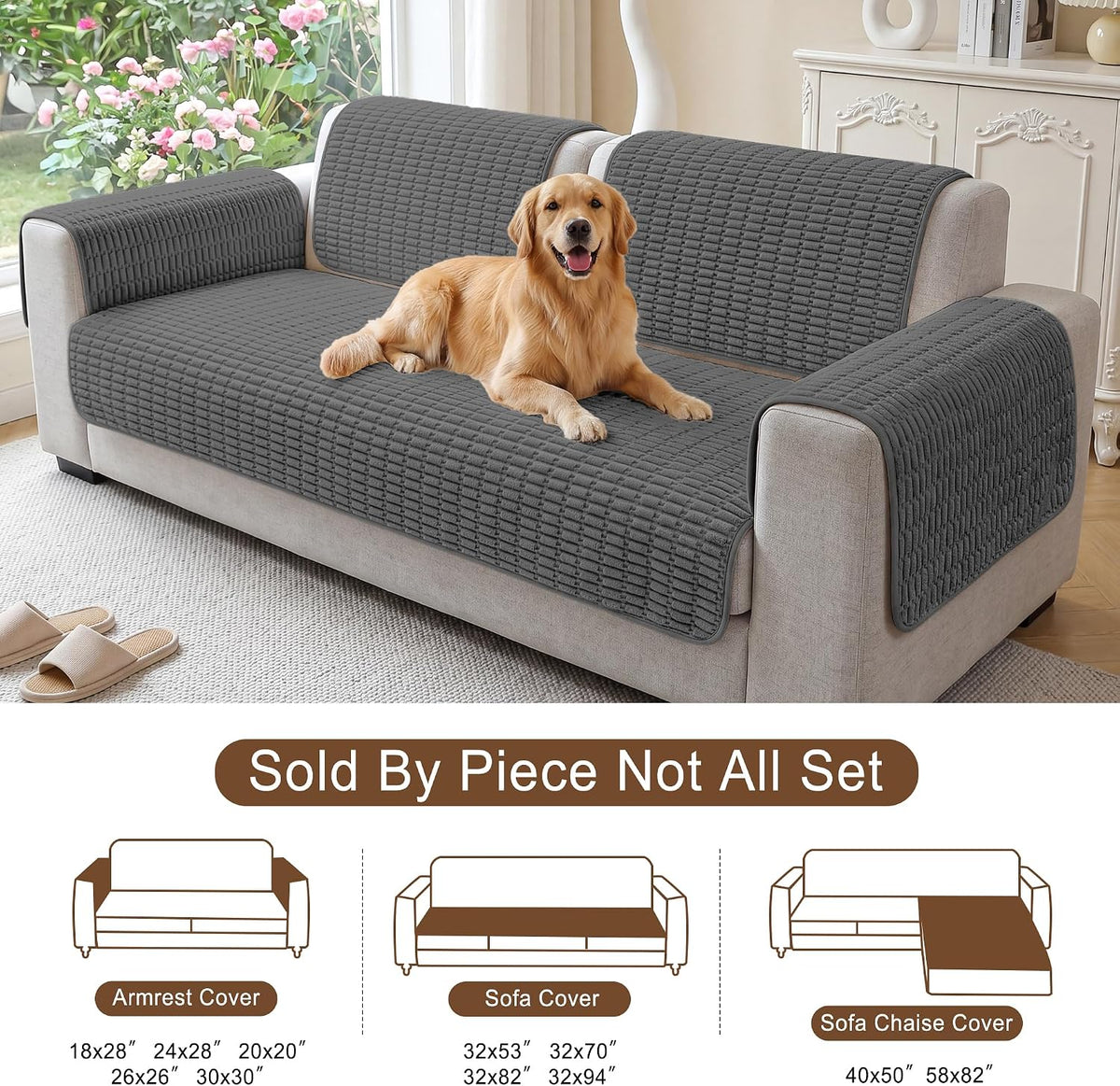 Foxdecor Couch Arm Covers for Sofa Arm Chair Covers Set of 2