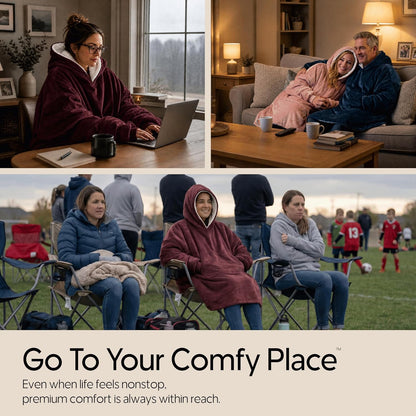THE COMFY Original | Shark Tank | Patented | Sherpa Wearable Blanket Hoodie